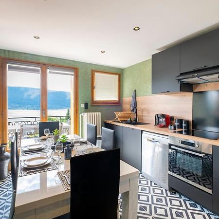 T4 Avec Vue Imprenable Sur Le Lac D'Annecy Apartman Veyrier-du-Lac Kültér fotó