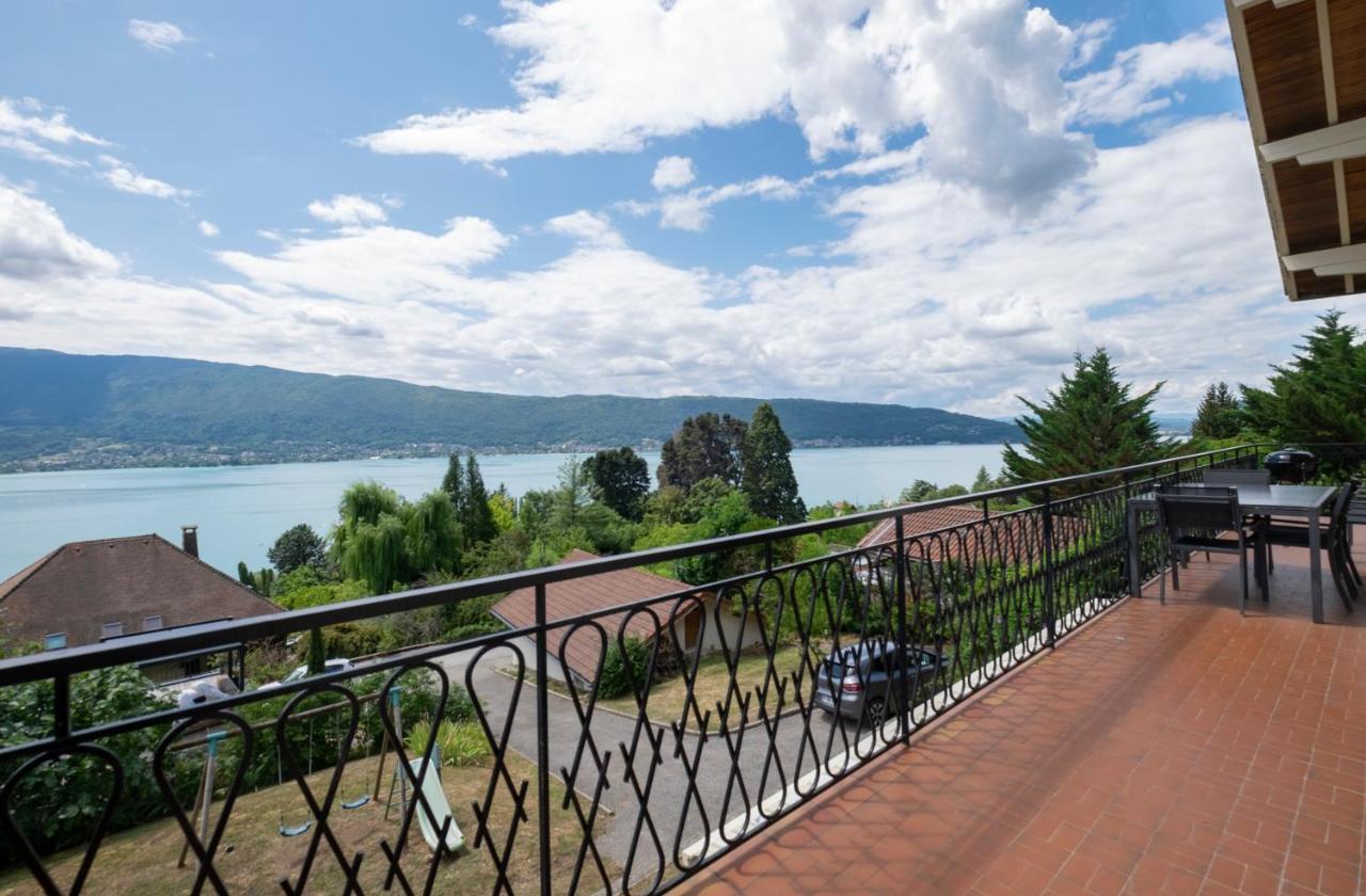 T4 Avec Vue Imprenable Sur Le Lac D'Annecy Apartman Veyrier-du-Lac Kültér fotó