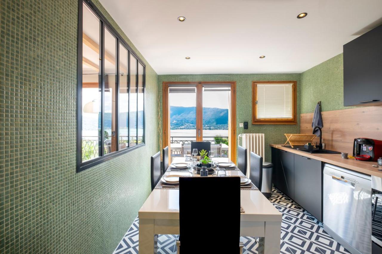 T4 Avec Vue Imprenable Sur Le Lac D'Annecy Apartman Veyrier-du-Lac Kültér fotó